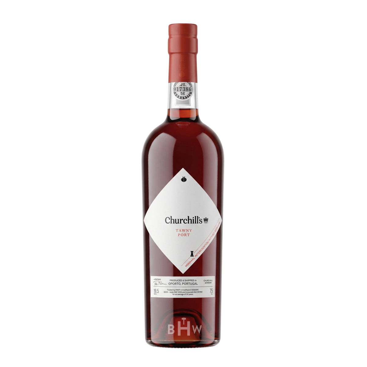 Churchill's 10 Year Old Tawny Port Douro NV dessert wine bottle, curated by Big Hammer Wines.