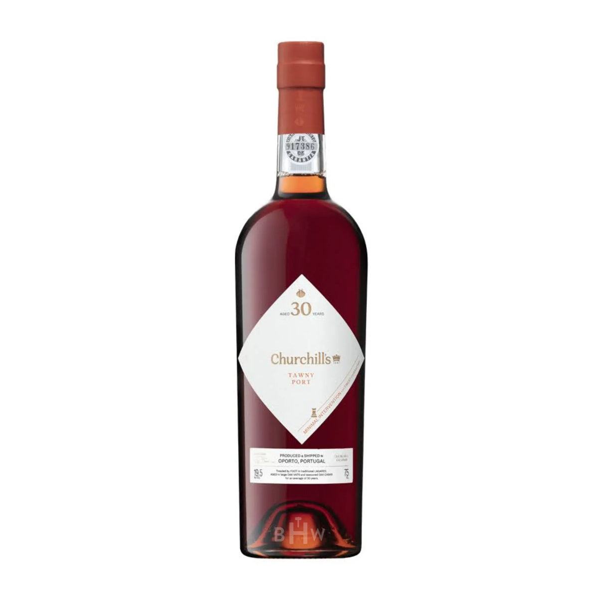 A bottle of Churchill's 30 Year Old Tawny Port Douro NV