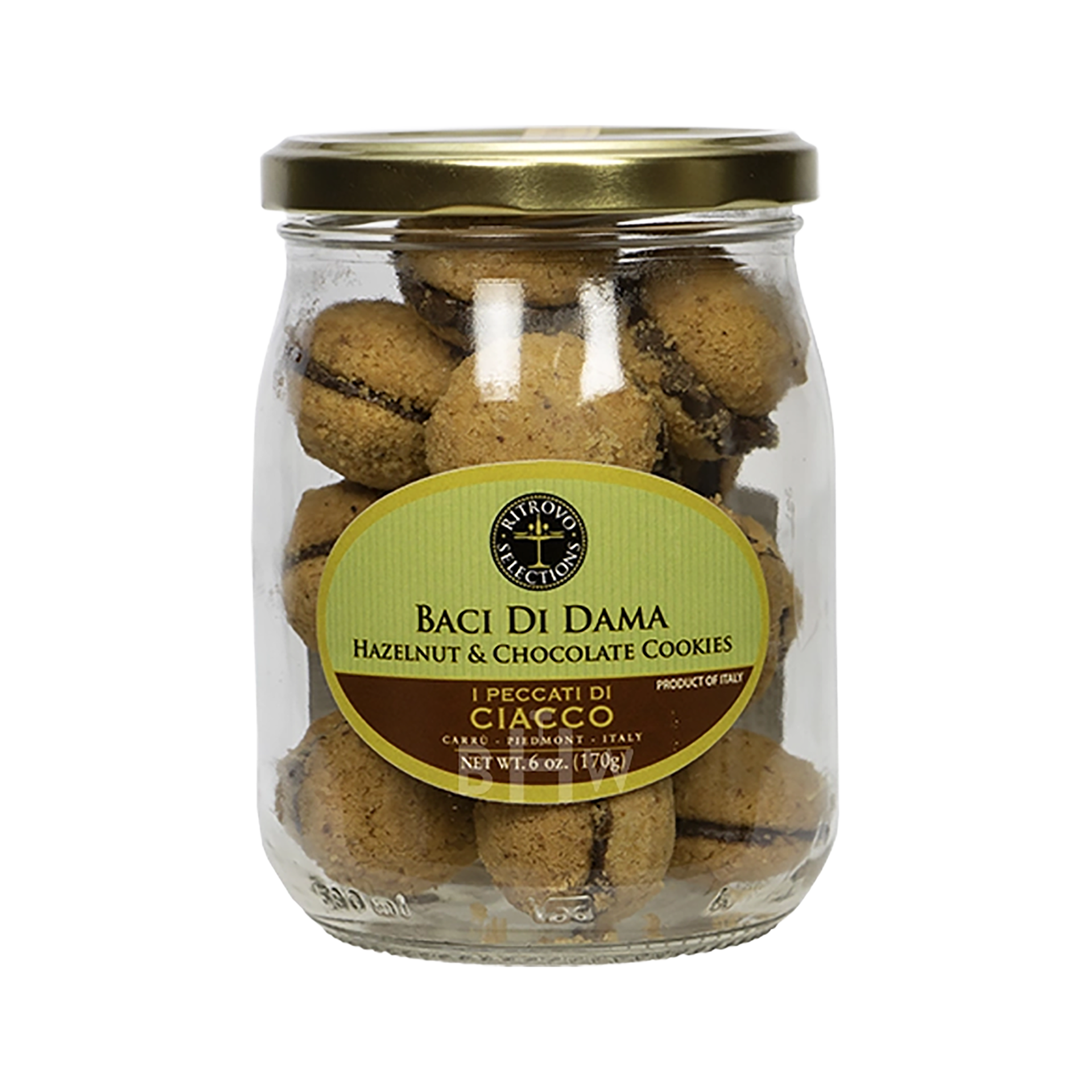 Ciacco Baci di Dama - Hazelnut & Gianduja Cookies 170g