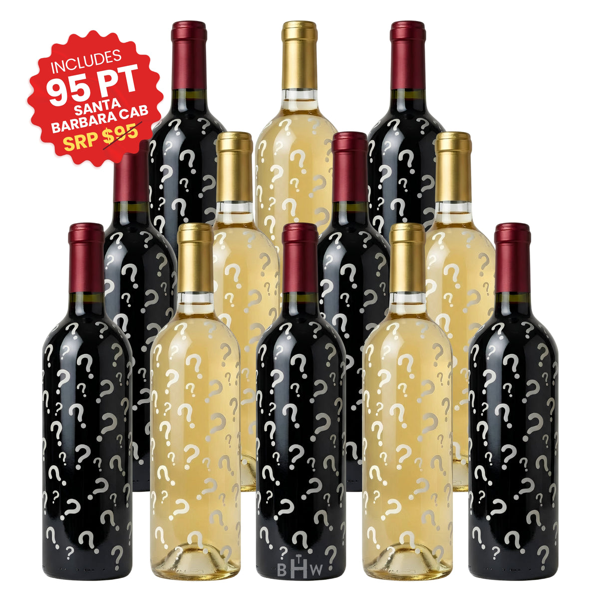 Big Hammer Wines Mixed The Wine Party Pack: Reds & Whites Youll Love Wine Sampler 12x750ml