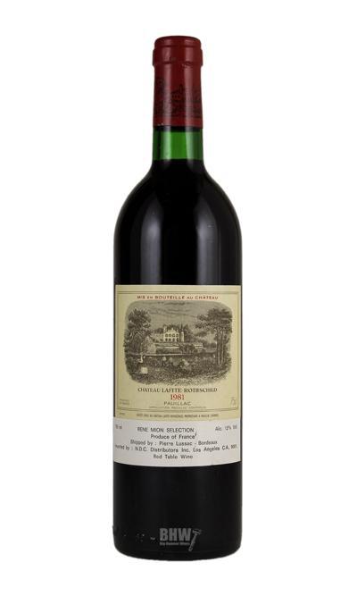 bighammerwines.com Red 1981 Lafite Rothschild 91 WA