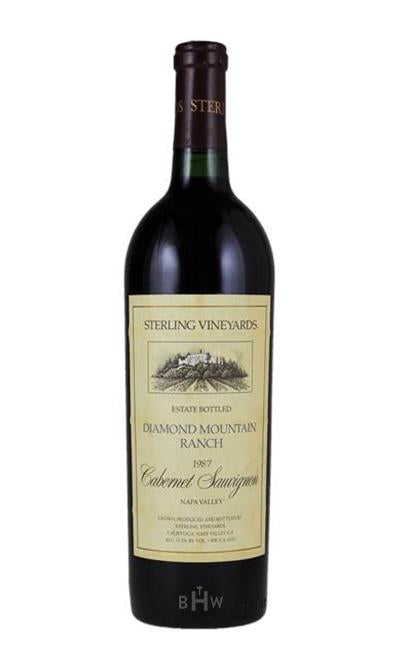 bighammerwines.com Red 1987 Sterling Vineyards Cabernet Sauvignon Diamond Mountain Ranch Napa Valley