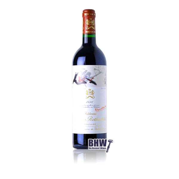 bighammerwines.com Bordeaux 1996 Mouton Rothschild 95-96 WA
