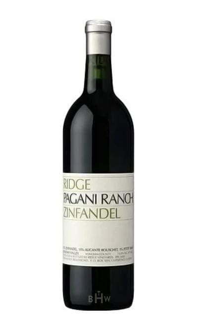 bighammerwines.com Red 2016 Ridge Vineyards Pagani Ranch Zinfandel Sonoma Valley