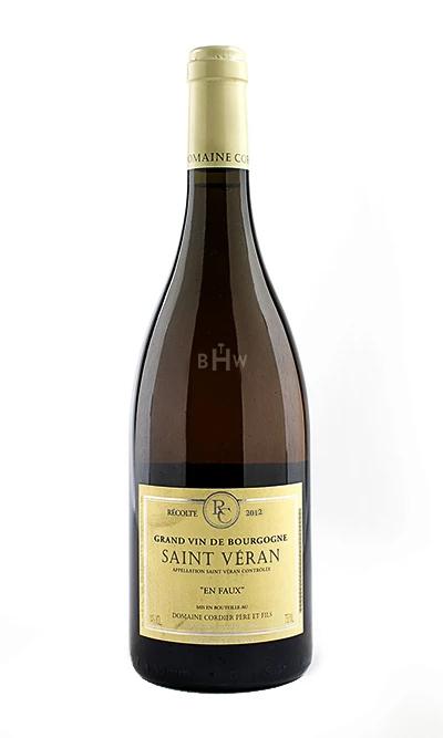 bighammerwines.com White 2012 Dom. Christophe Cordier St. Veran "En Faux" Burgundy