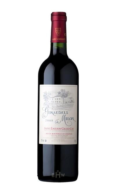 Direct Import Red 2015 Chateau Les Giraudels de Milon Saint Emilion Grand Cru