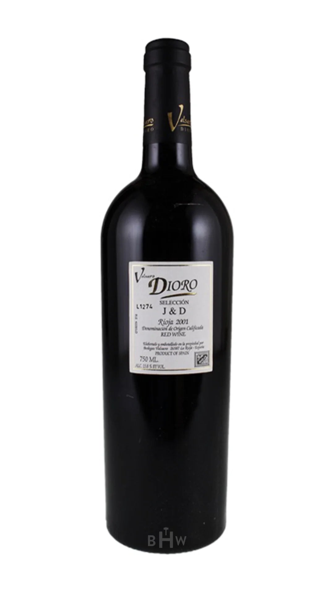 2001 Bodegas Vinsacro Dioro Seleccion J&D Rioja