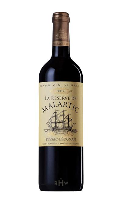 2012 Chateau Malartic-Lagraviere La Reserve de Malartic Grand Vin Graves Pessac-Leognan Bordeaux