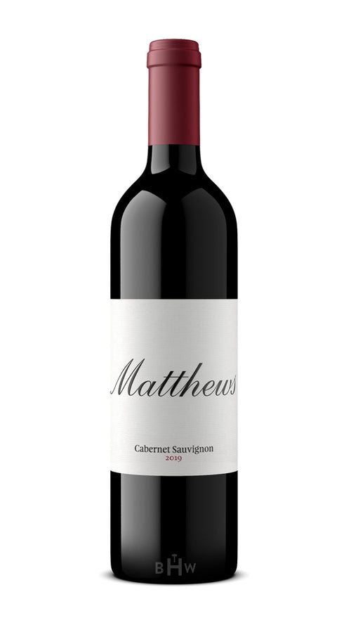 SWS Red 2019 Matthews Winery Cabernet Sauvignon Columbia Valley