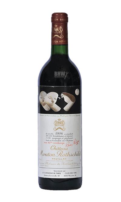 bighammerwines.com Red 1986 Mouton Rothschild 100 WA