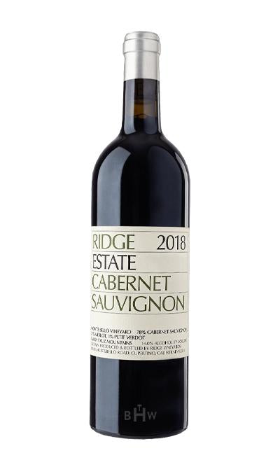 2018 Ridge Estate Cabernet Sauvignon Santa Cruz Mountains 375ml