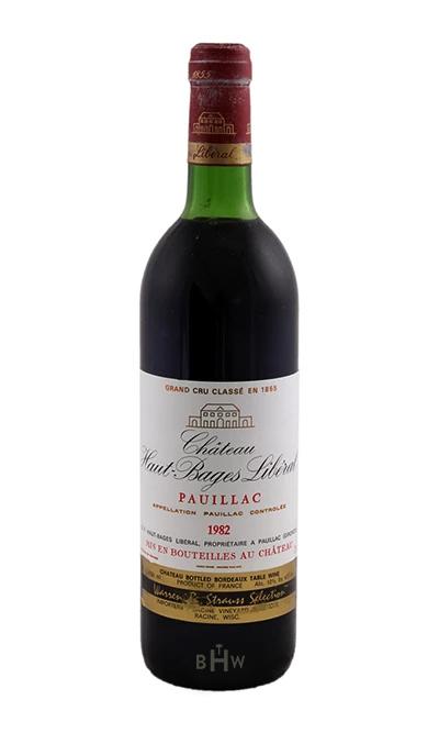 bighammerwines.com Red 1982 Chateau Haut Bages Liberal