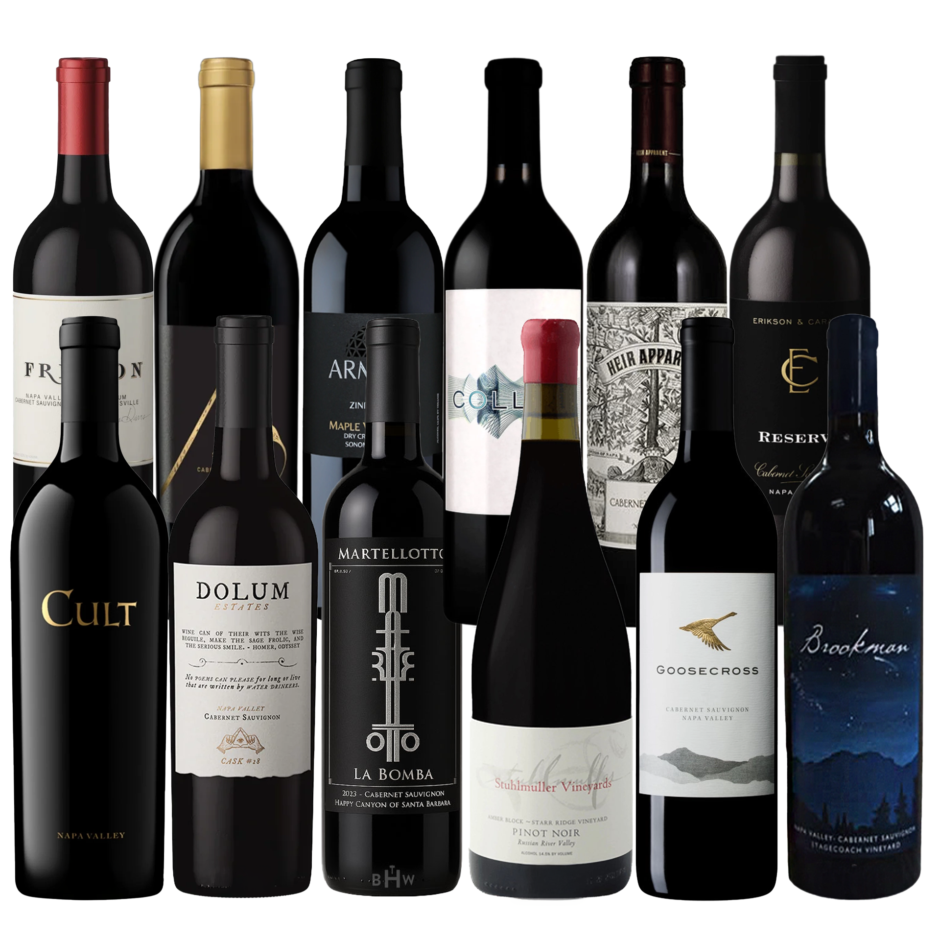 12 Best Red Wines Under $50 from California at BHW 12x750ml