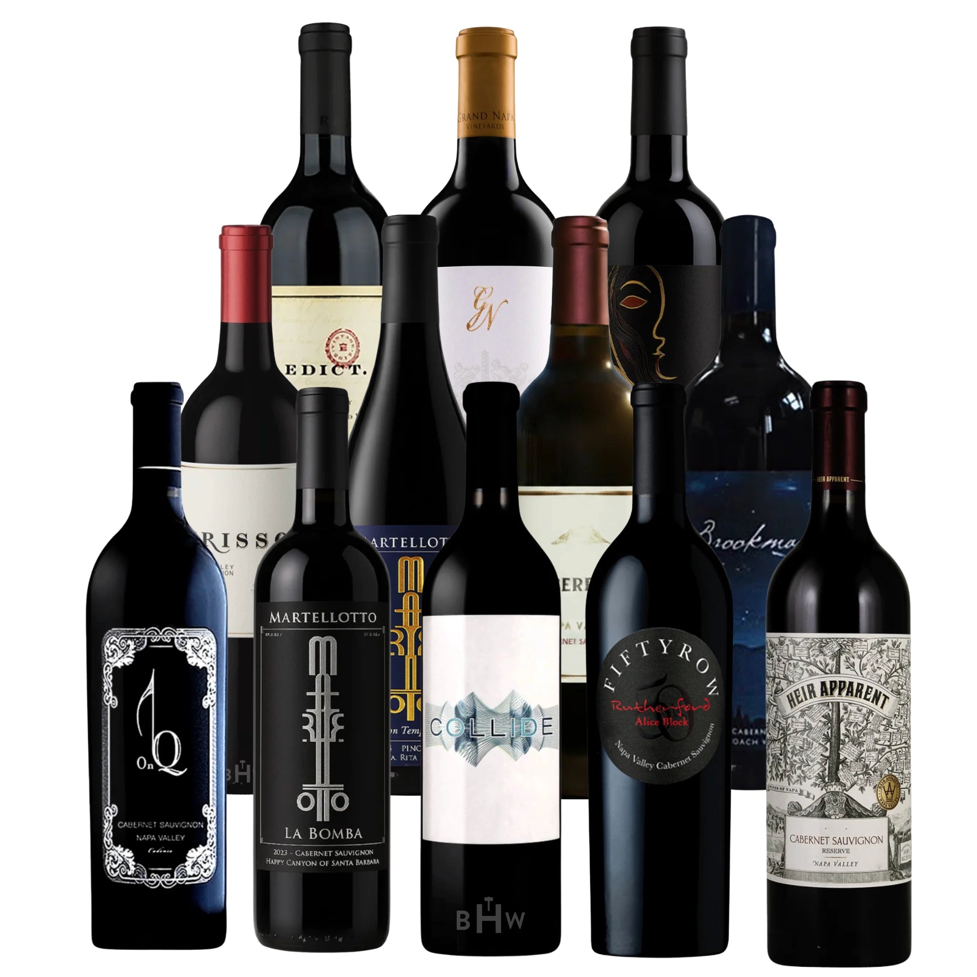 12 Best Red Wines Under $50 from California at Big Hammer Wines 12 bottle sampler featuring Napa Valley Cabernet Sauvignon and California red wine favorites