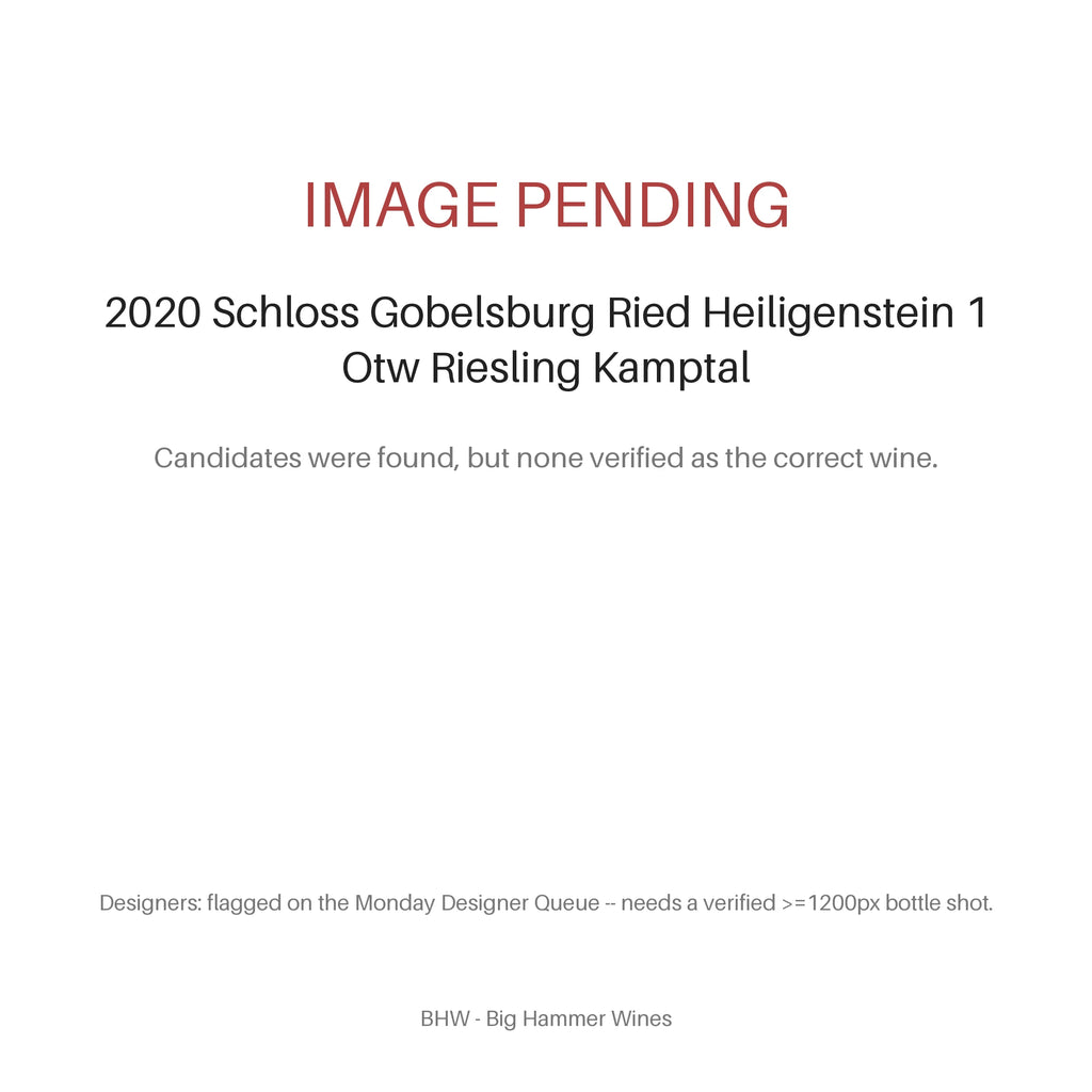 Image pending for 2020 Schloss Gobelsburg Ried Heiligenstein 1 Otw Riesling Kamptal. Candidates were found, but none verified as the correct wine.