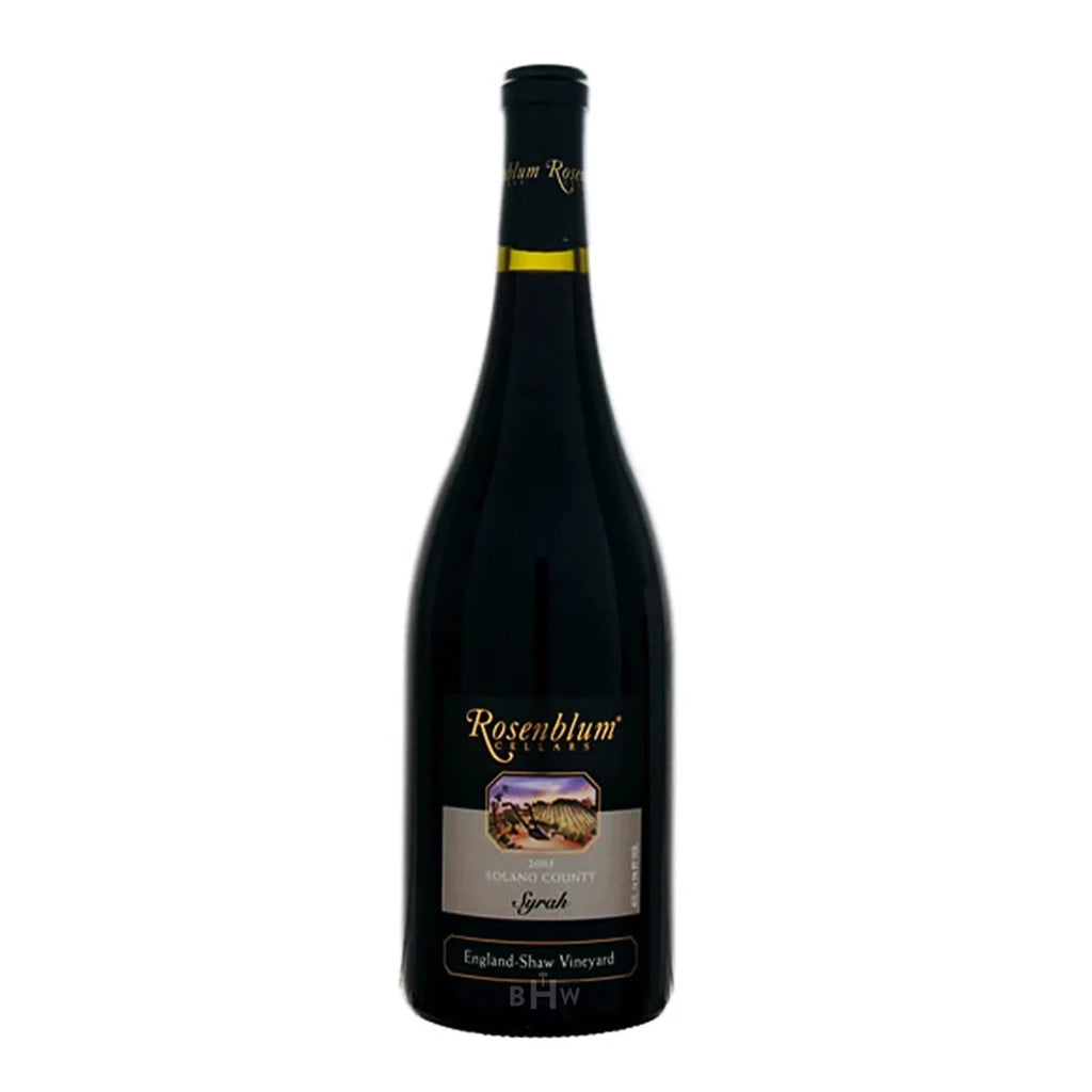 2003 Rosenblum Cellars England Shaw Vineyard Syrah Solano County