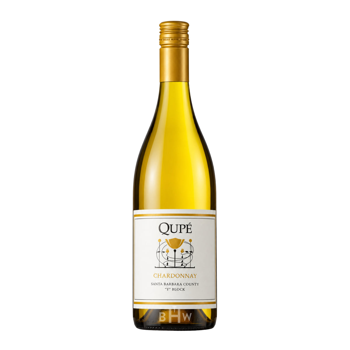 2007 Qupé 'Y Block' Bien Nacido Vineyard Chardonnay Santa Barbara County single white wine bottle, curated by Big Hammer Wines.