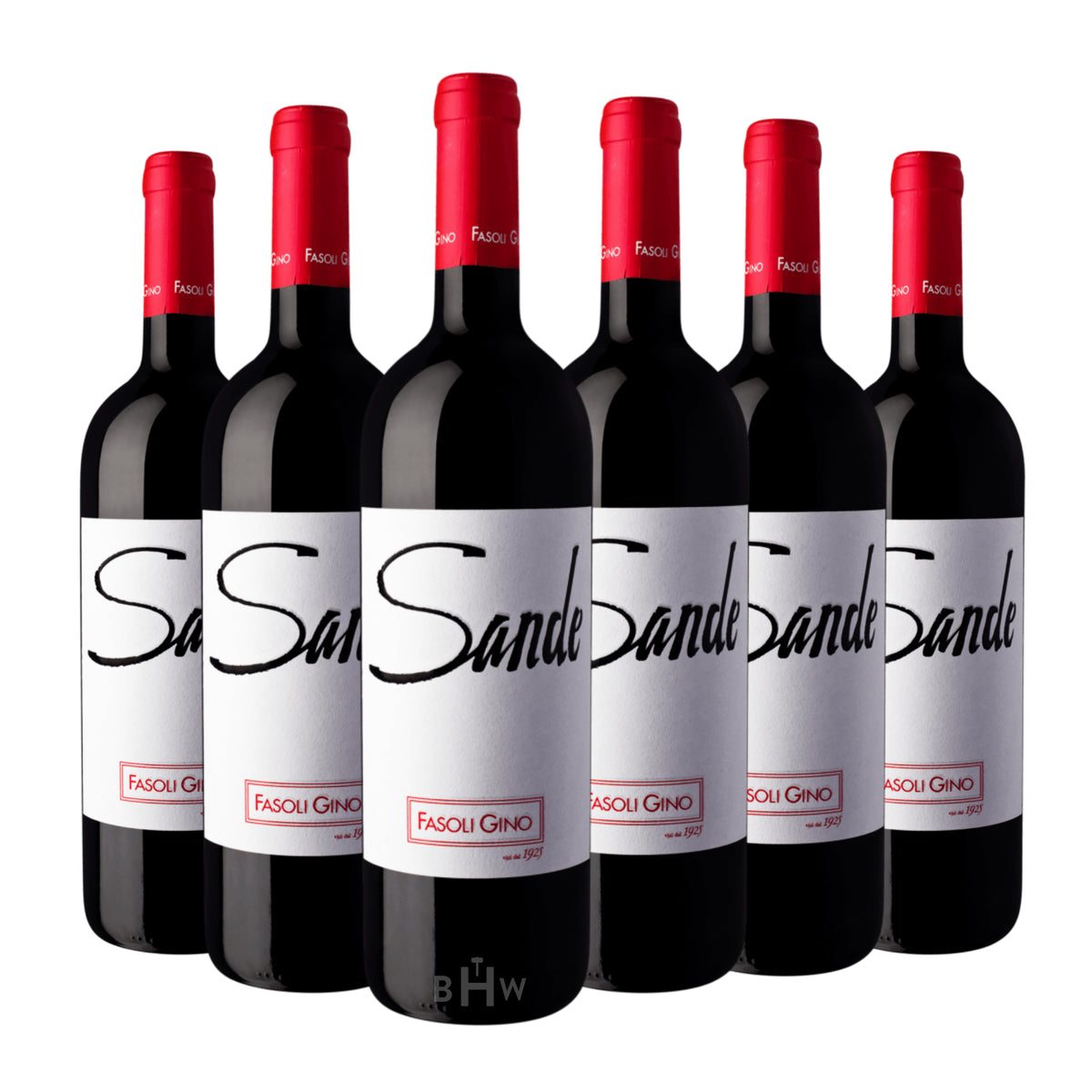 2013 Fasoli Gino 'Sande' Pinot Noir Veneto 6-pack red wine bottles, curated by Big Hammer Wines.