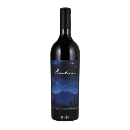 2013 Brookman Napa Valley Cabernet wine bottle with a white background.