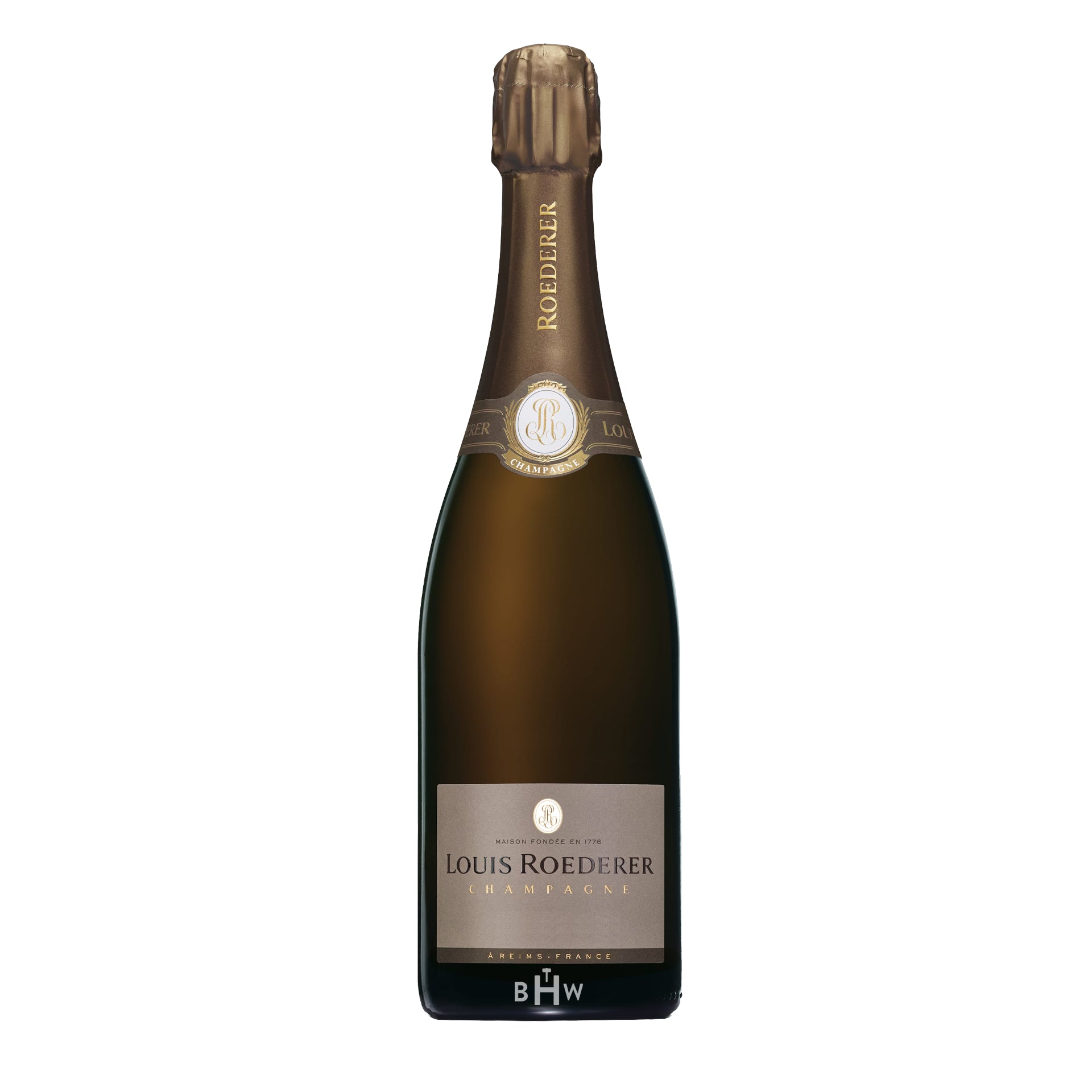 2015 Louis Roederer  Vintage Brut champagne bottle on a white background