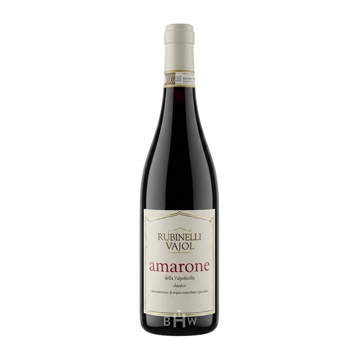 2015 Rubinelli Vajol Amarone della Valpolicella Classico Veneto red wine bottle, curated by Big Hammer Wines.