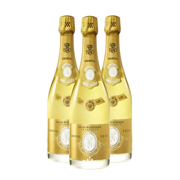 Louis Roederer Cristal 2016 Brut Champagne 3-pack vintage Champagne 750ml bottles
