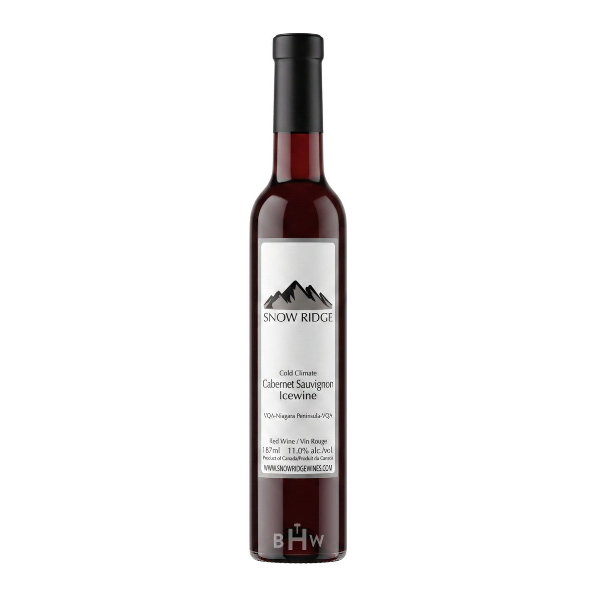 2016 Snow Ridge Cabernet Sauvignon Niagara Peninsula Canada Icewine bottle, curated by Big Hammer Wines.