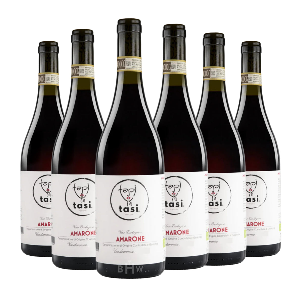 2016 Tasi Amarone della Valpolicella DOCG Veneto 6-pack red wine bottles, curated by Big Hammer Wines.