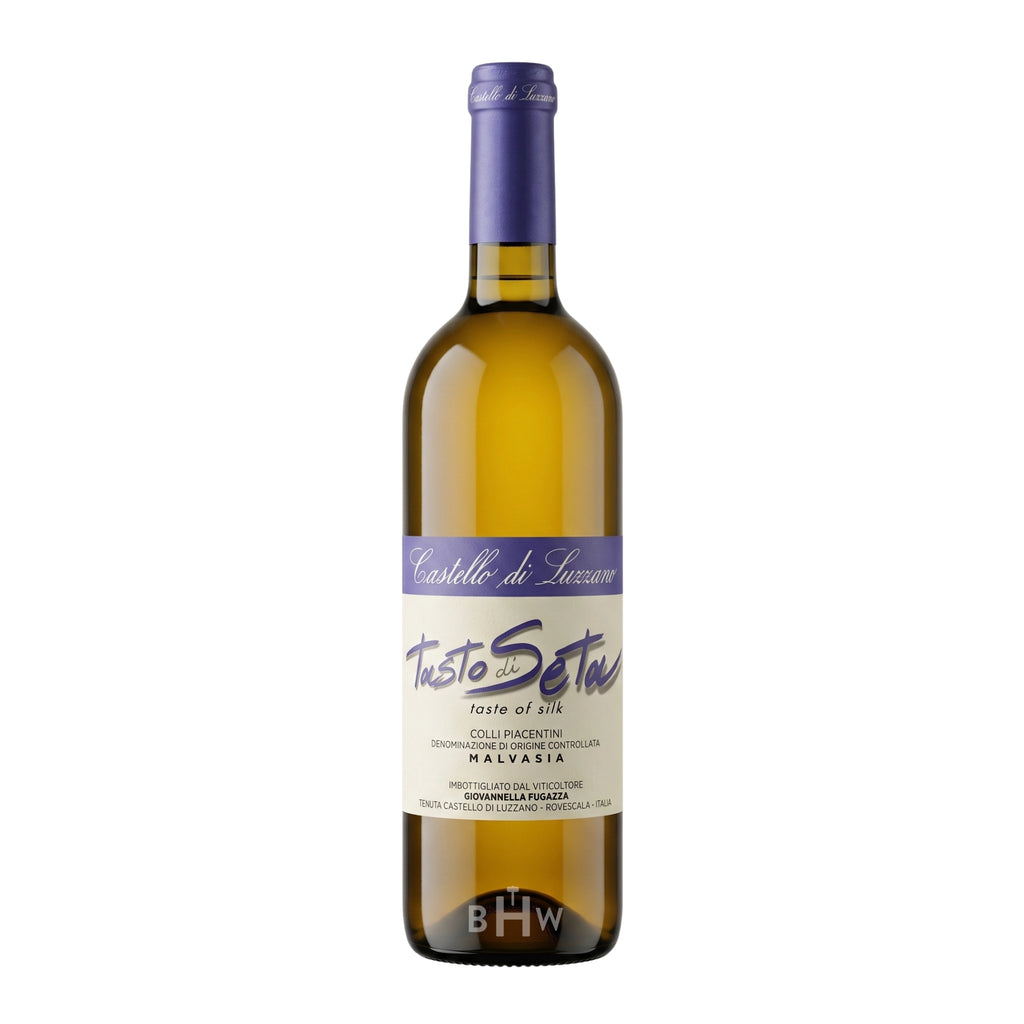 2017 Castello di Luzzano 'Tasto di Seta' Malvasia Colli Piacentini single white wine bottle, curated by Big Hammer Wines.