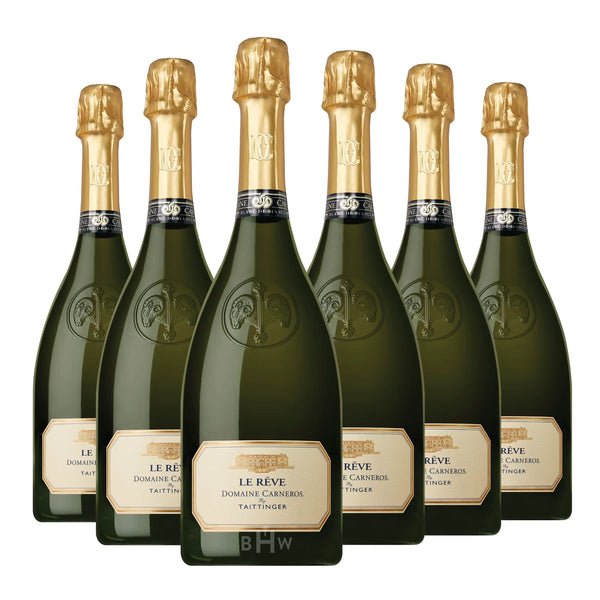 2018 Domaine Carneros 'Le Rêve' Blanc de Blancs Carneros 6-pack sparkling wine bottles, curated by Big Hammer Wines.