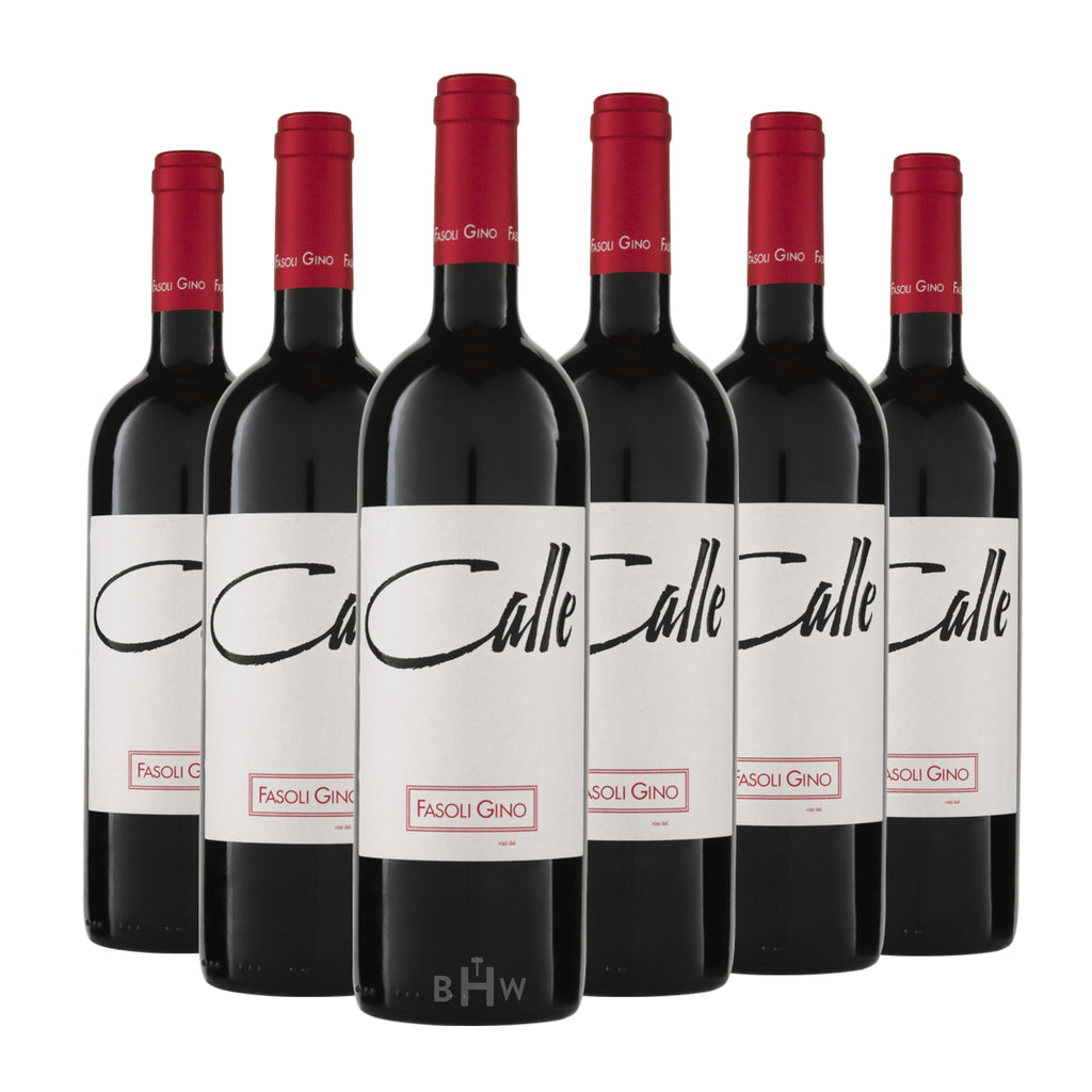 2018 Fasoli Gino 'Calle' Merlot Veronese IGT Veneto 6-pack red wine bottles, curated by Big Hammer Wines.