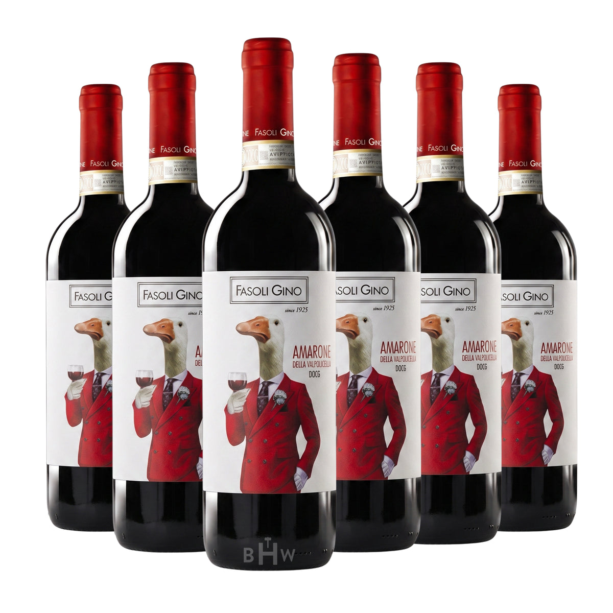 2018 Fasoli Gino 'La Corte del Pozzo' Amarone della Valpolicella DOCG Veneto 6-pack red wine bottles, curated by Big Hammer Wines.