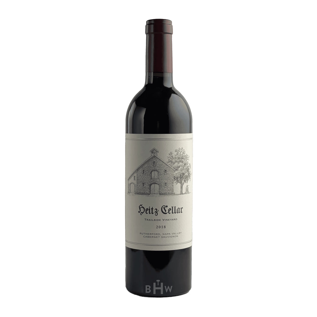 2018 Heitz Cellar Trailside Vineyard Cabernet Sauvignon Napa Valley wine bottle.
