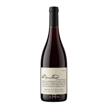 2018 àMaurice Cellars Syrah Yakima Valley Washington single red wine bottle, curated by Big Hammer Wines.