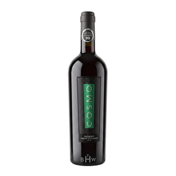 A bottle of 2019 La Bollina Cosmo Rosso Terre Siciliane IGP red wine, curated by Big Hammer Wines.
