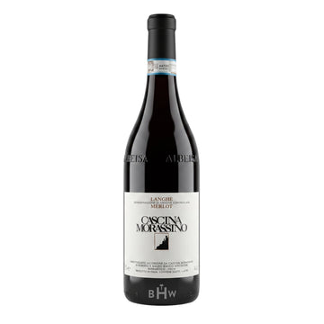 A bottle of 2019 Cascina Morassino Langhe Merlot red wine from Piedmont, Italy, curated by Big Hammer Wines