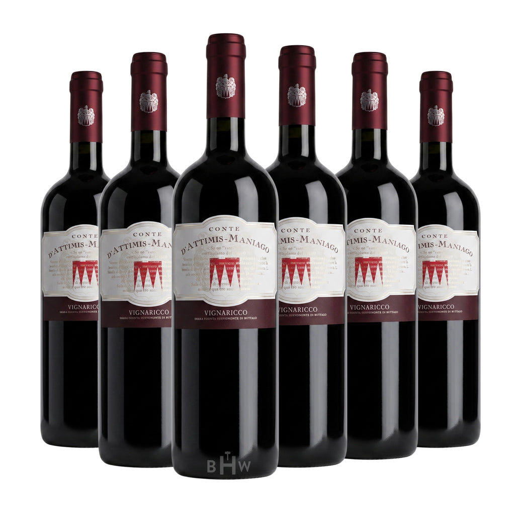 2019 Conte d'Attimis-Maniago Vignaricco Colli Orientali del Friuli 6-Pack featuring six 750ml bottles of red wine, curated by Big Hammer Wines.