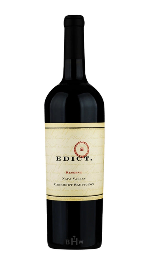 Edict Red 2019 Edict Reserve Cabernet Sauvignon Napa Valley