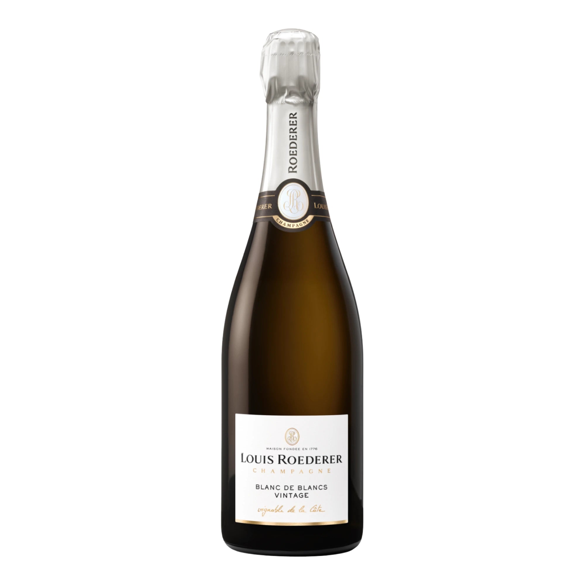 2019 Louis Roederer Blanc de Blancs Brut Millesime Champagne wine bottle.