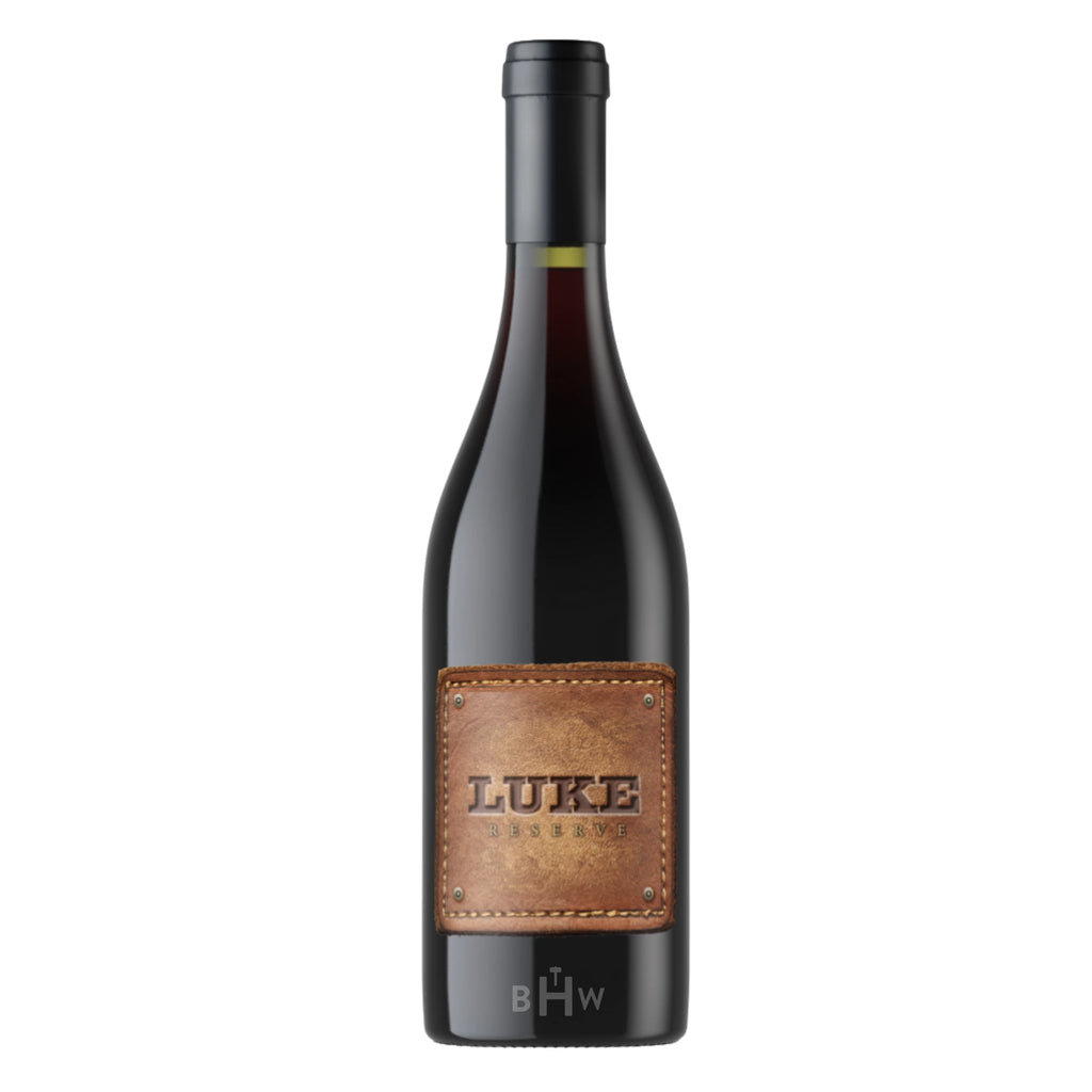 2019 Luke Syrah Reserve Columbia Valley wine bottle.