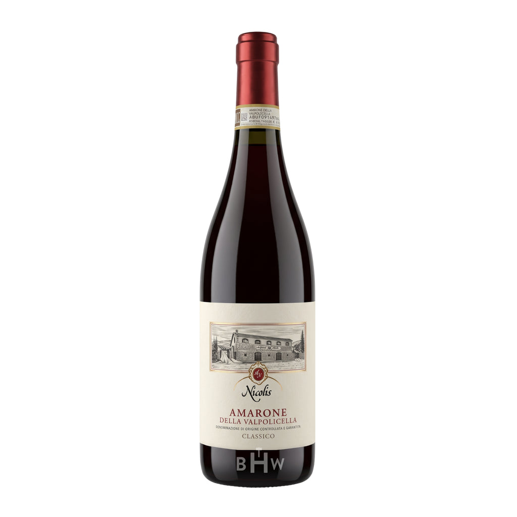 2019 Nicolis Amarone della Valpolicella Classico single red wine bottle, curated by Big Hammer Wines.
