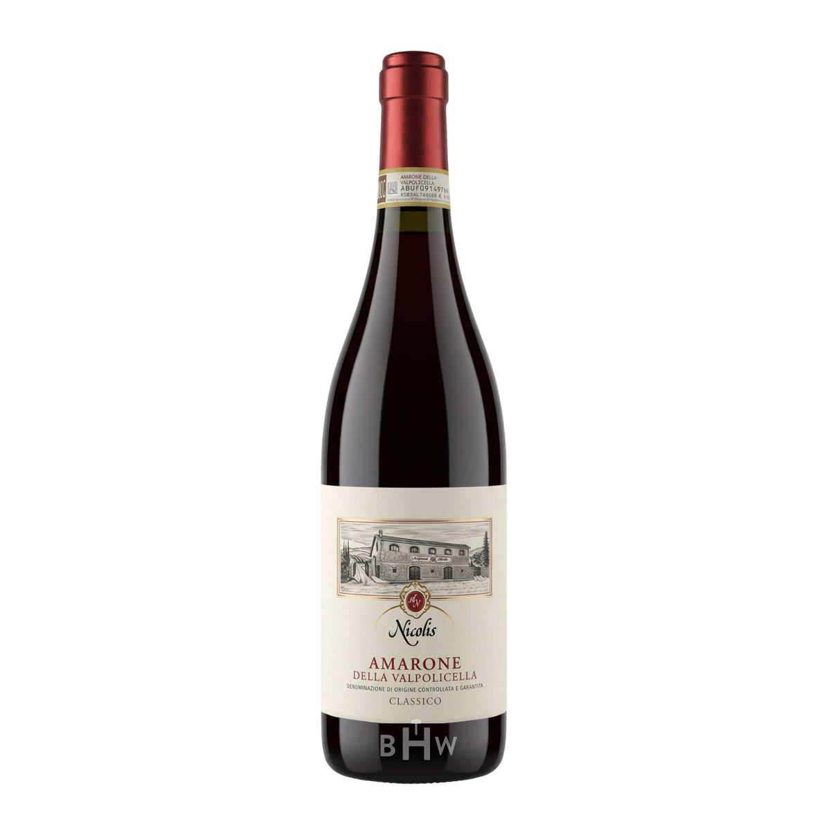 2019 Nicolis Amarone della Valpolicella Classico single red wine bottle, curated by Big Hammer Wines.