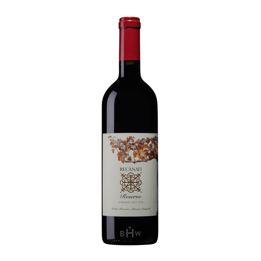 2019 Recanati Winery Reserve Merlot Manara Vineyard Galilee Israel Kosher Certified