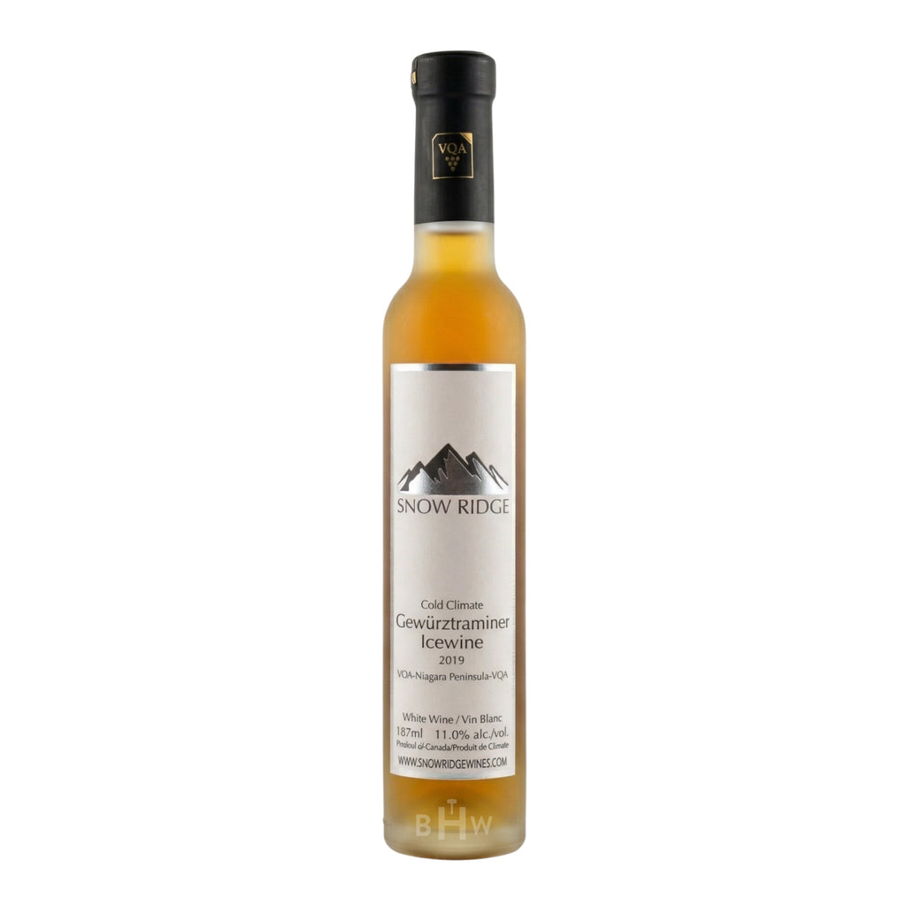 Snow Ridge Gewurztraminer Icewine 2019 Niagara Peninsula Canada dessert wine 187ml