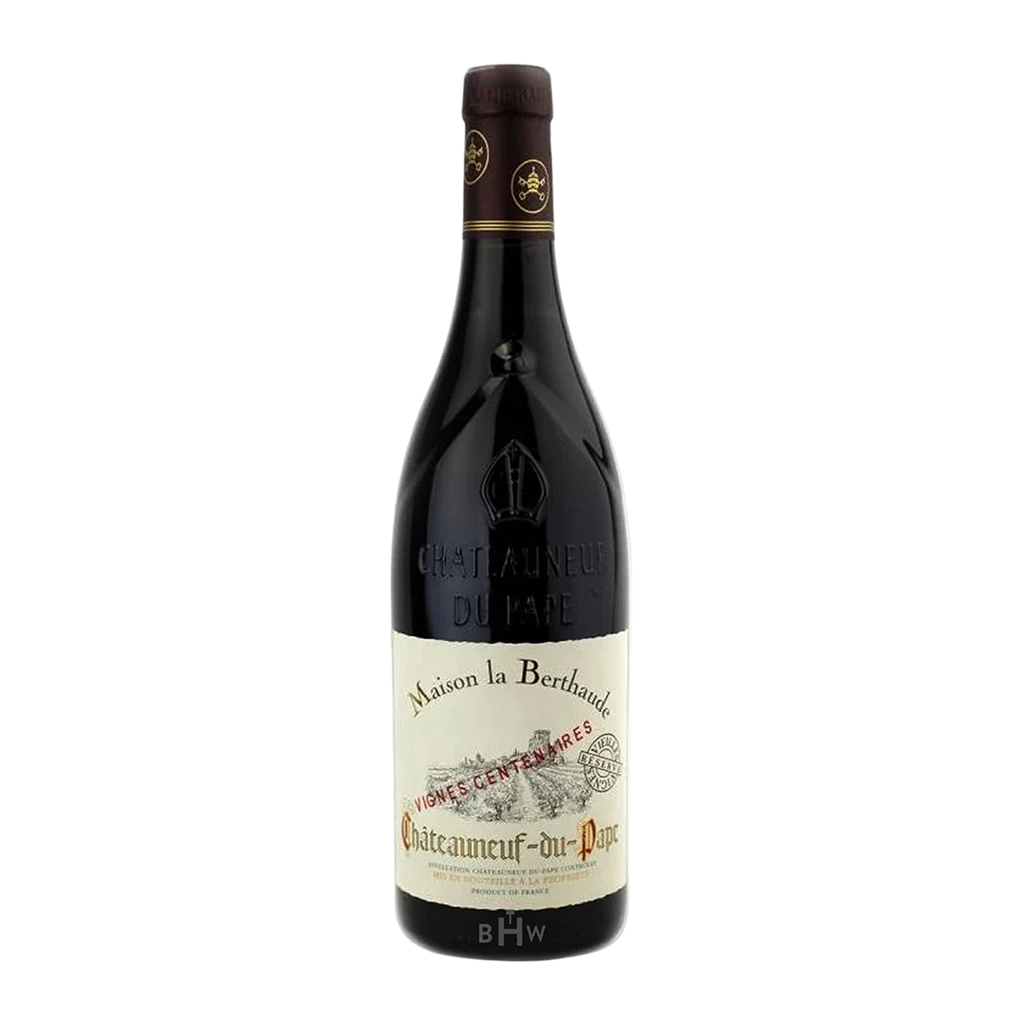 2020 Maison La Berthaude Chateauneuf du Pape Vignes Centenaires wine bottle on a white background