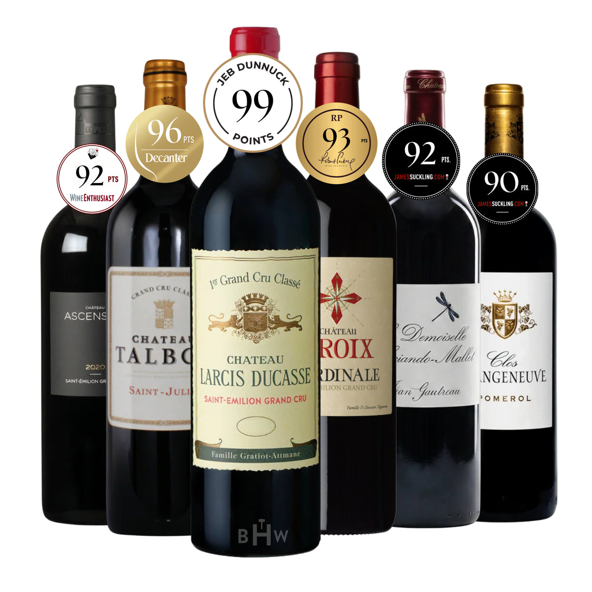 2020 Bordeaux Hits 6-bottle red wine pack sampler, curated by Big Hammer Wines.