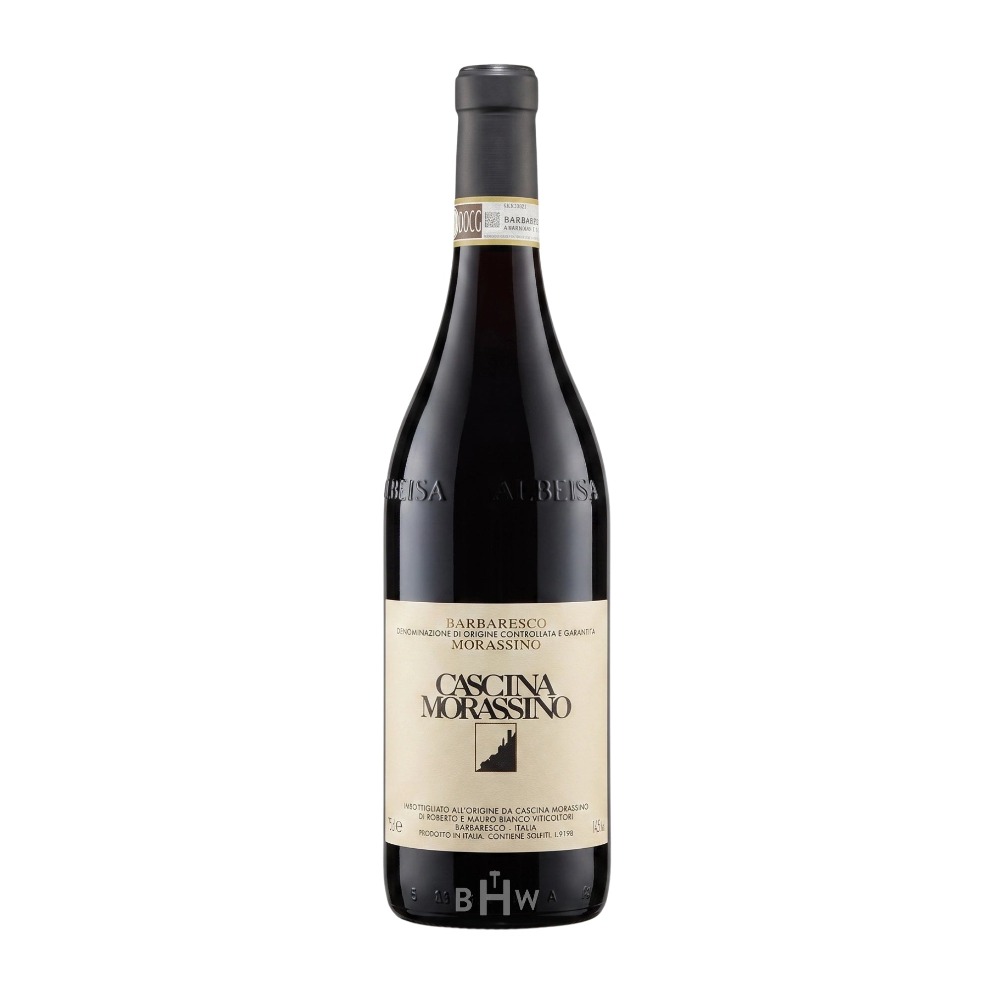 A bottle of 2020 Cascina Morassino Barbaresco Morassino red wine from Piedmont, Italy, curated by Big Hammer Wines