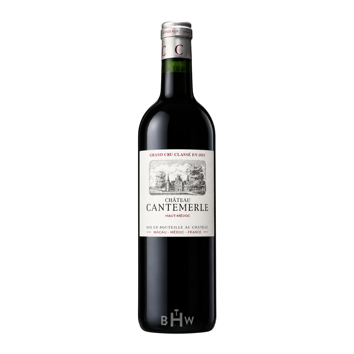 2020 Château Cantemerle Haut-Médoc Grand Cru Classé single red wine bottle, curated by Big Hammer Wines.
