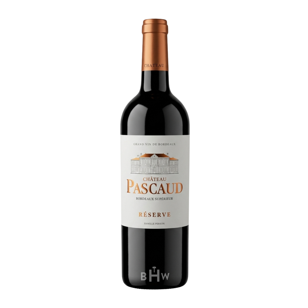 Bouteille de vin rouge 2020 Château Pascaud 'Réserve' Bordeaux Supérieur, sélectionnée par Big Hammer Wines.