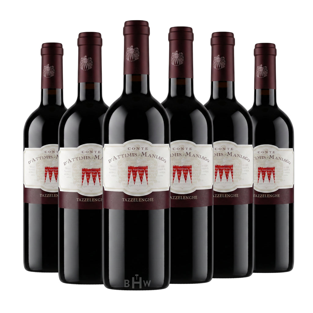 2020 Conte d'Attimis Tazzelenghe Colli Orientali DOC Friuli-Venezia Giulia 6-pack red wine bottles, curated by Big Hammer Wines.